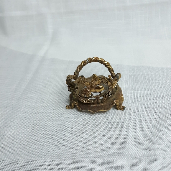 VTG brass bird candle stick